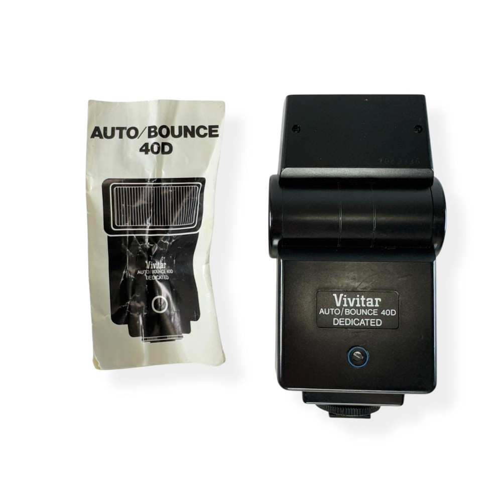 Vivitar AUTO/BOUNCE 40D DEDICATED Shoe Mount Camera Flash