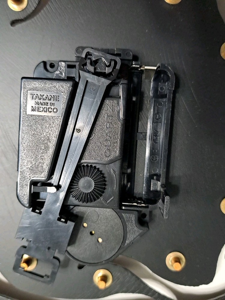 Heavy Metal Rectangular Shaped Clock MCM With Pendulum