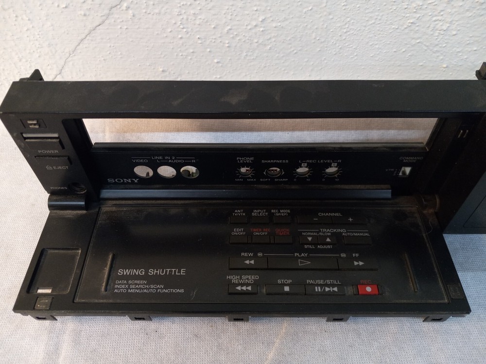 SONY SLV-575UC VCR - FRONT PANEL w FLIP DOWN PANEL