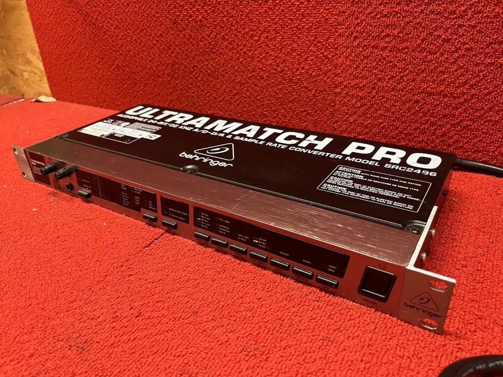Used Behringer Ultramatch Pro SRC2496 AD/DA Sample Rate Converter Good Condition