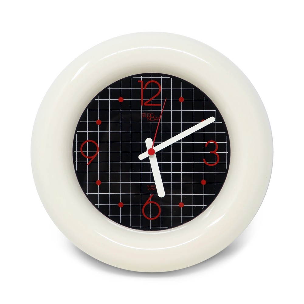 1980s Graphic Wall Clock by Studio Nova Japan