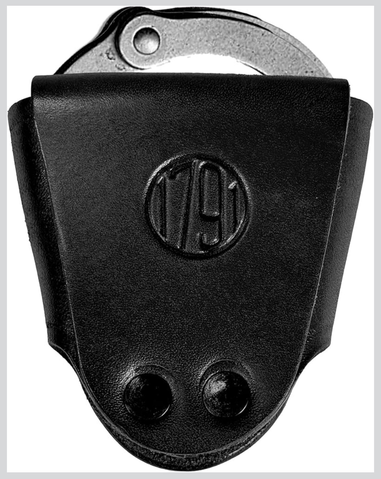 Handcuff Holster, Open Top Hand Cuff Holders for Duty Belt, Handcrafted Leath...