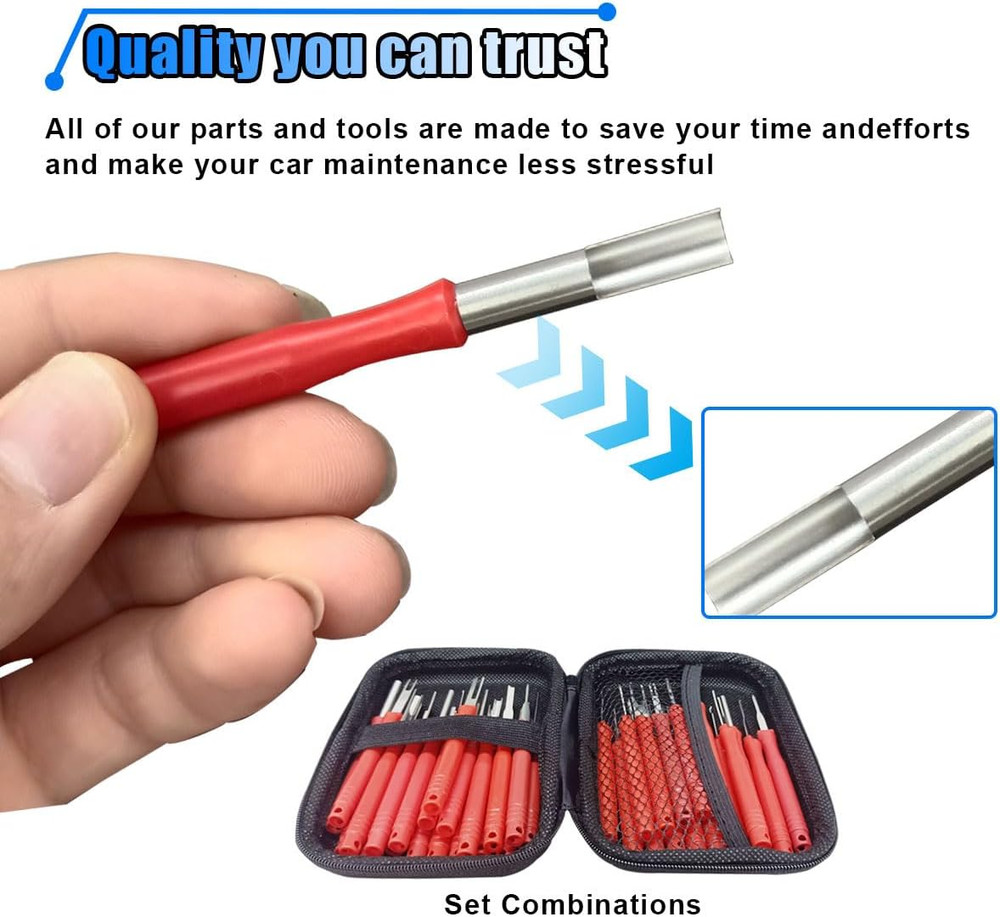 36PCS Terminal Removal Tool Kit, Wire Connector Pin Extraction Tool, Electrical