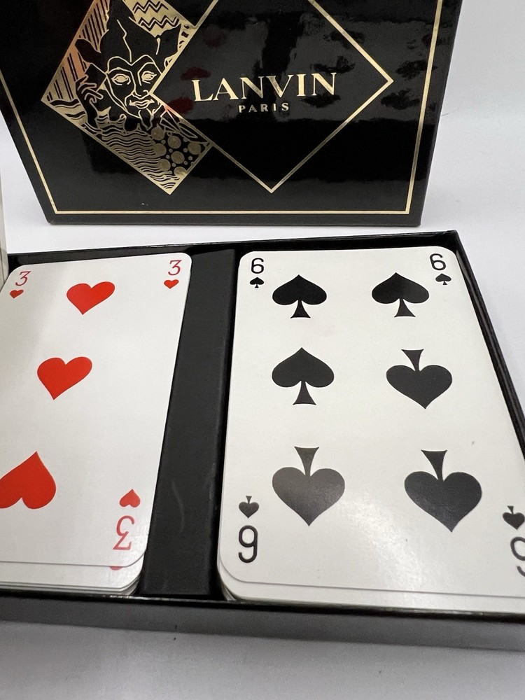 Lanvin Paris 2 Complete Playing Cards Set