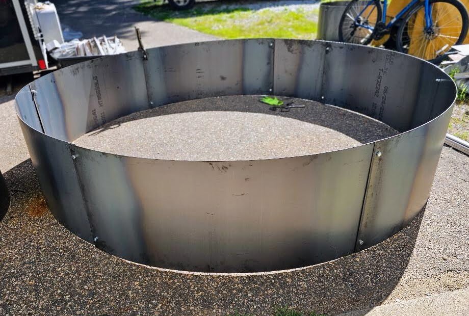 Fire Pit Campfire Ring 72" Diameter x 12" Deep Extra Large