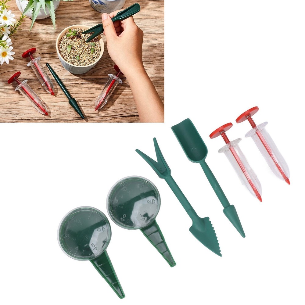 6 Piece Set Mini Sowing Seed Dispenser Portable Handheld Seed Spreader Tool