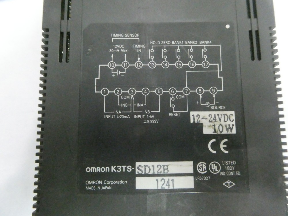 Omron K3TS-SD12B Linear Digital Panel Meter 12-24v-dc