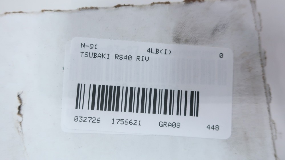 Tsubaki RS40 RIV Single Roller Chain 10ft