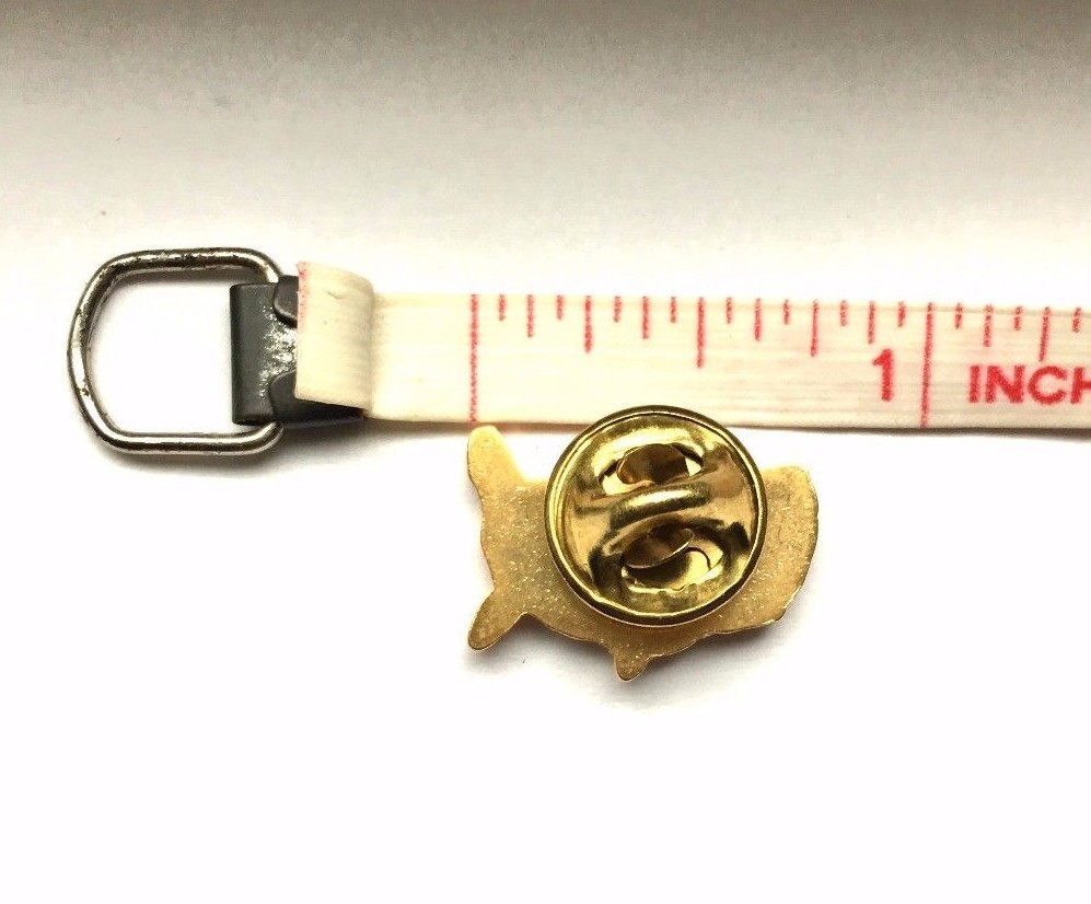 SPIRIT OF '76 Bennington USA MAP FLAG LAPEL PIN American Revolution MADE IN USA