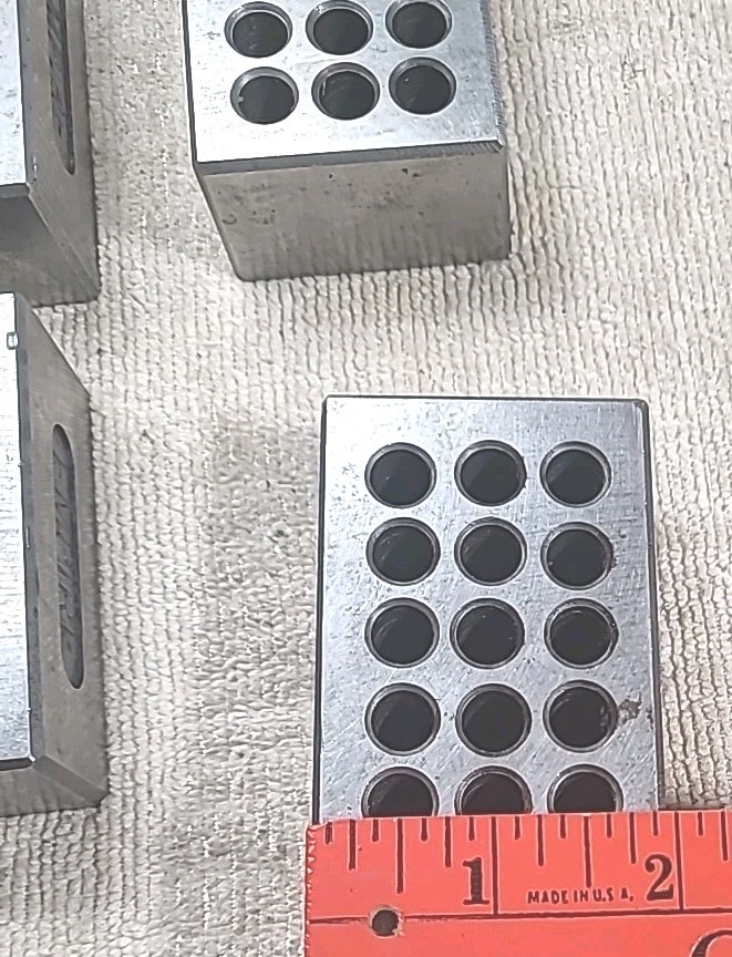 2 PAIR OF 1-2-3 STEEL SETUP / PARALLEL BLOCKS Approximately 1 1/4" X 2" X 3"