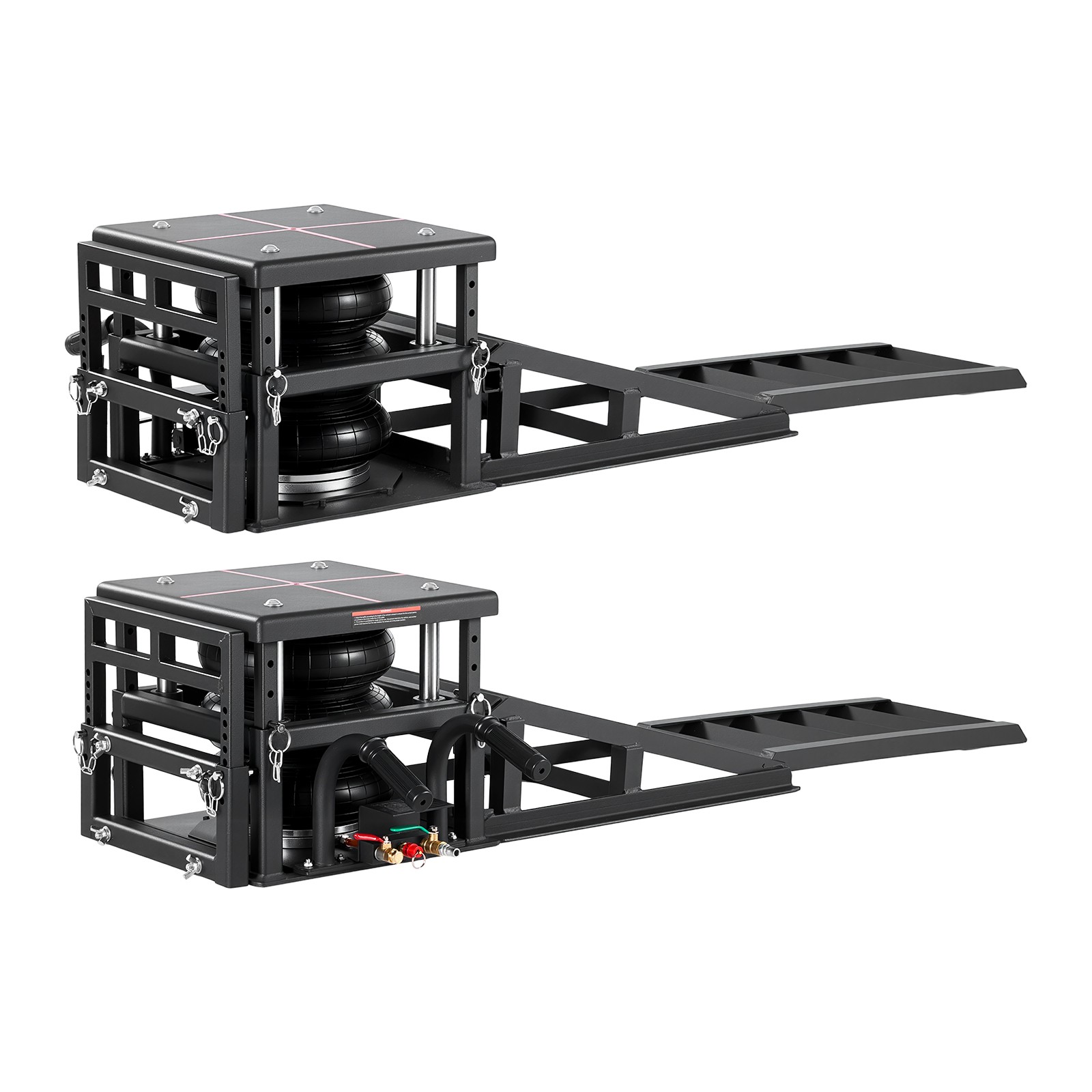 Uimoso 2 Pack Air Portable Car Lifts 11023 lbs Capacity Pneumatic Ramp Air Jacks