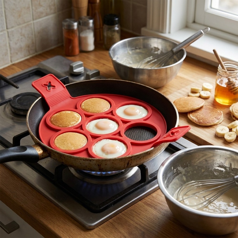 Silicone Fried Egg Molds Multi Shape Kitchen Pancake Molds DIY Cooking Tools