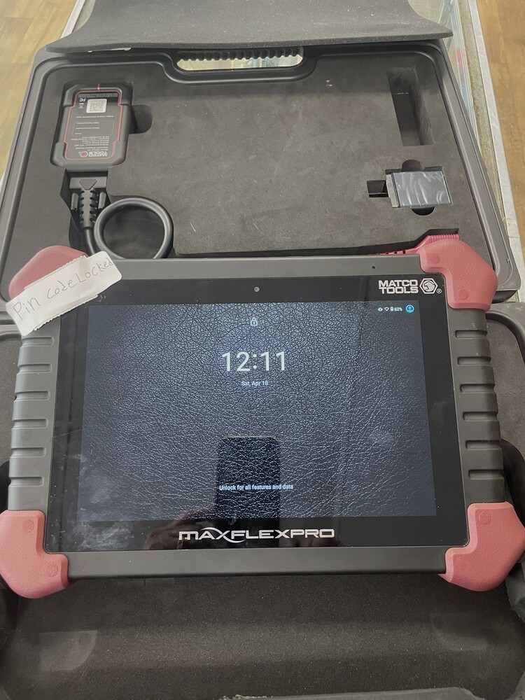 Matco Tools Max Flex Pro in Case Diagnostic Tool - Pin Code Locked - PPSKN