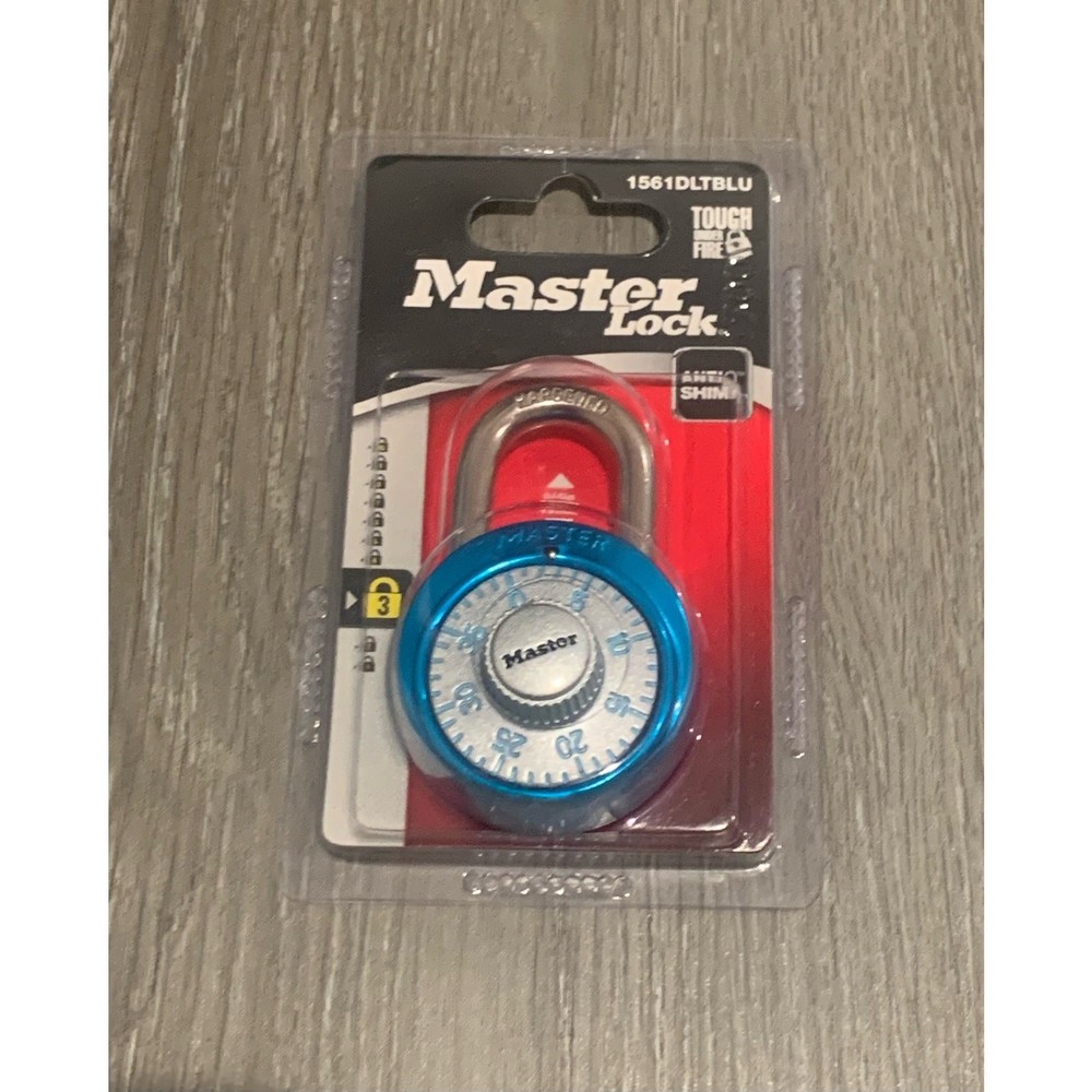 Master Lock Dial Combination Padlock - Light Blue