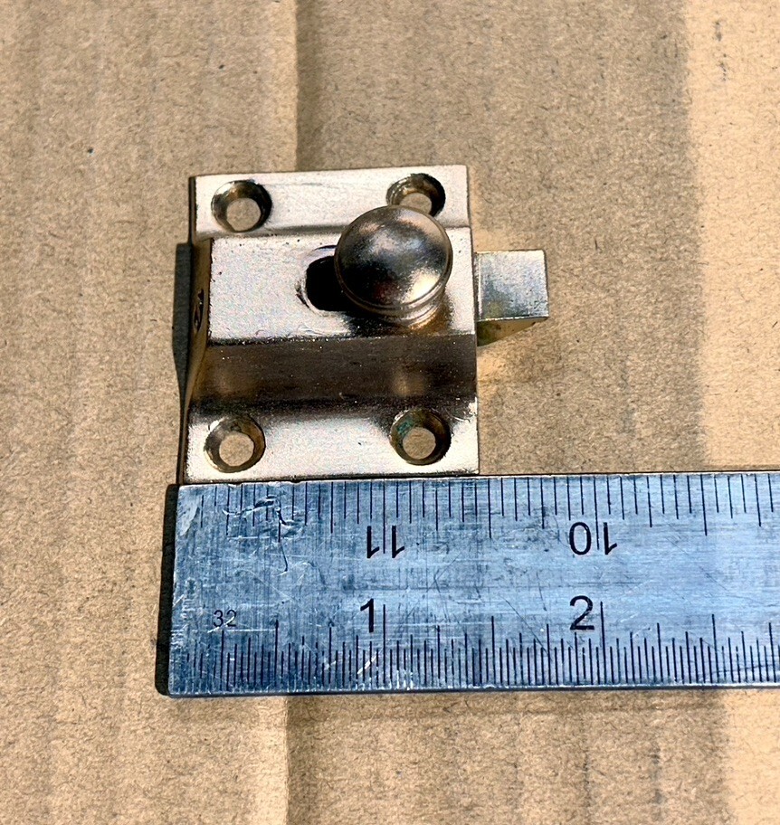 Antique Brass cabinet latch- missing catch