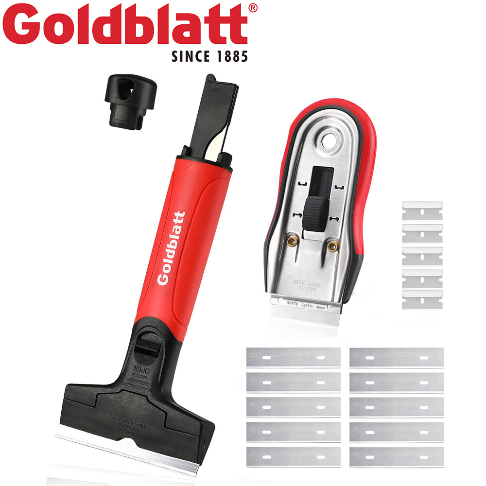 Goldblatt 2PCS Razor Blade Scraper Razor Scraper Tool Razor Holder W/15PCS Blade