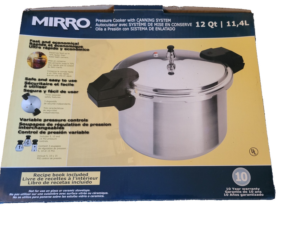 Mirro Pressure Cooker And Canner 12 Quart Model# 92012 With Box