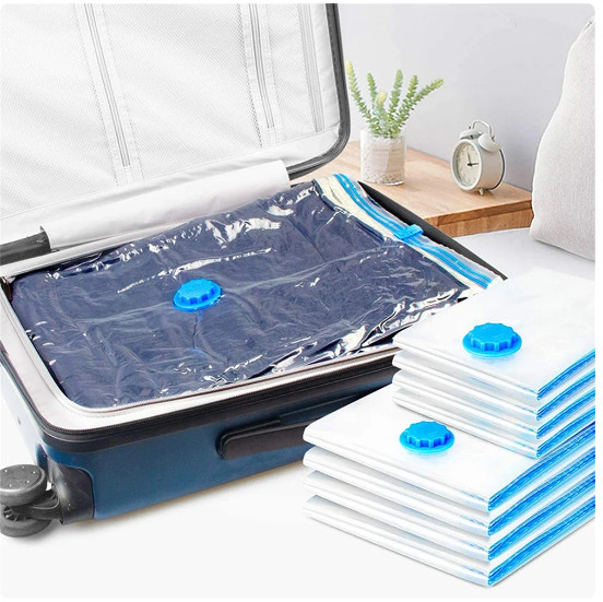 5 Jumbo Vacuum Storage Bags Travel Space Saver Organizer
