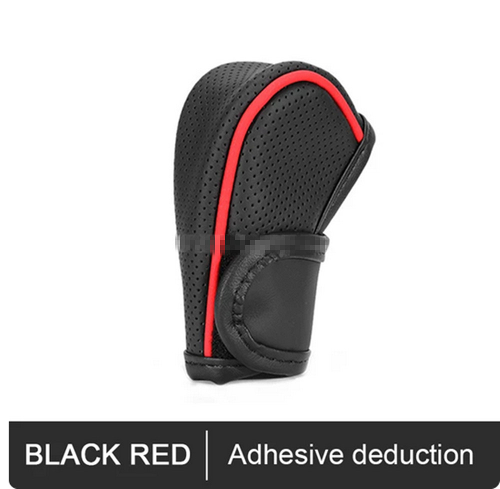 Leather Car Gear Shift Collars Interior Shift Knob Covers Gear Sleeve Protector