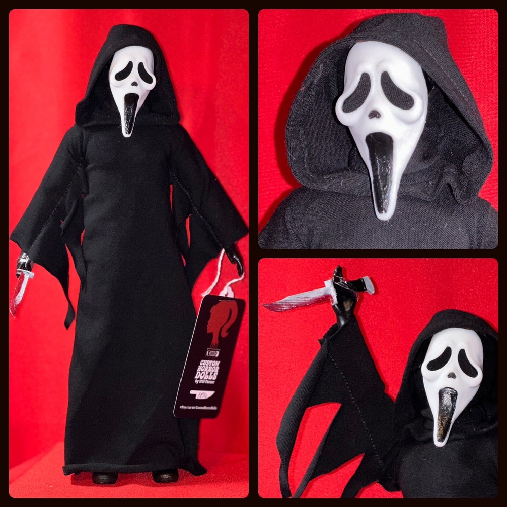 Ghostface CUSTOM HORROR DOLL Scream 12” Action Figure OOAK