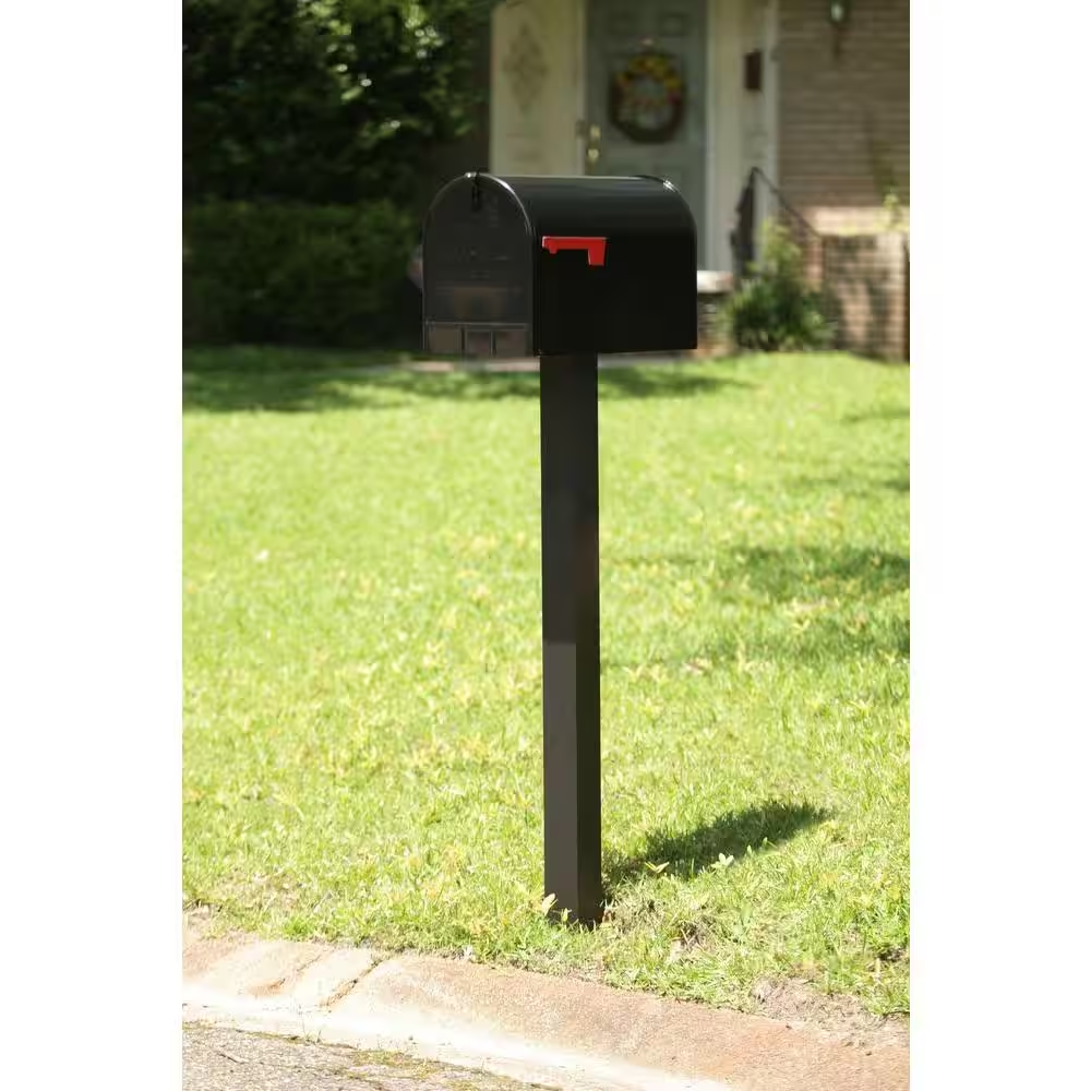 JUMBO POST MOUNT MAILBOX Galvanized Steel Extra Large Rural Mail Box