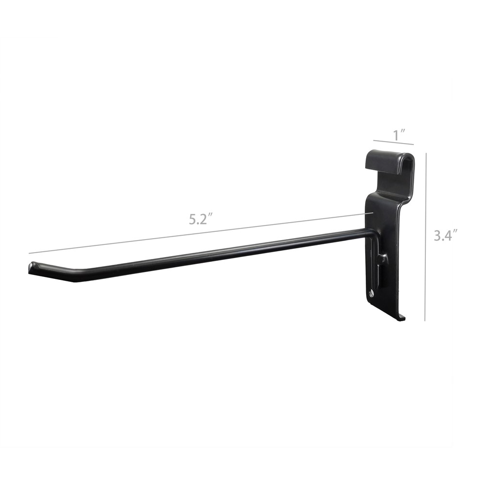 10-Pack Enhance Display with 6" Black Gridwall Hooks