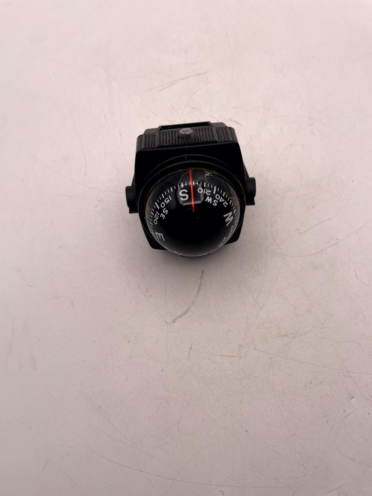 Vintage Airguide Auto Compass The Scottsdale Analog Dash Mount Push Button Light