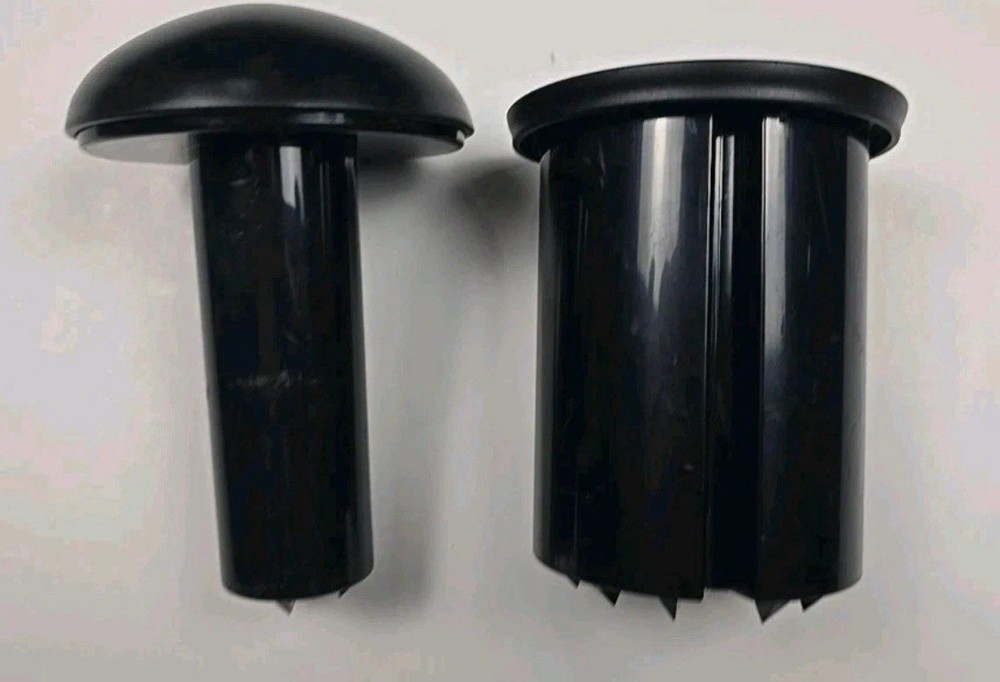 Magic Veggie Bullet VB-102 Outer & Inner Pusher Replacement Part Black Used