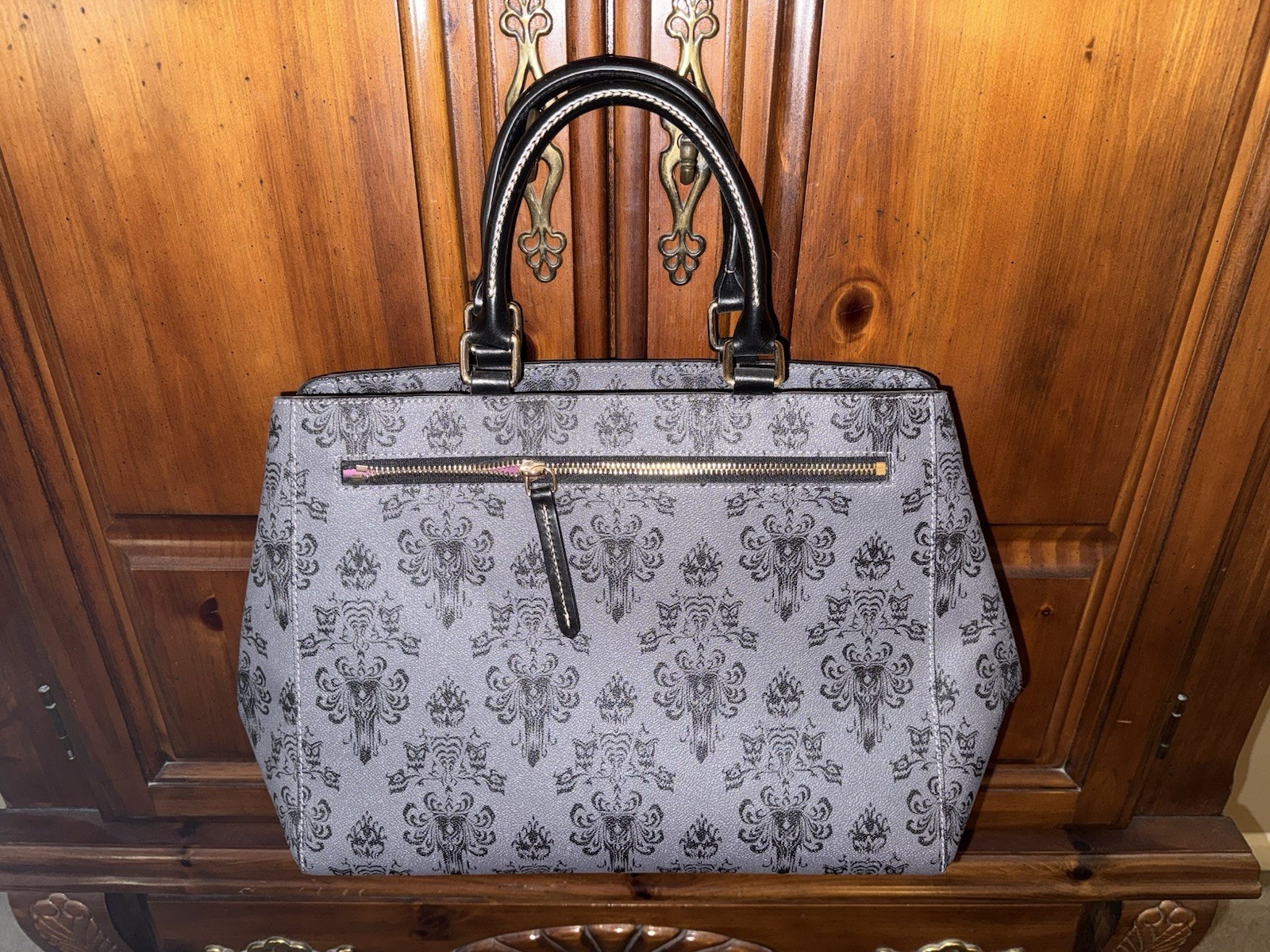 Disney Dooney Bourke Haunted Mansion Wallpaper Satchel Crossbody Purse Bag