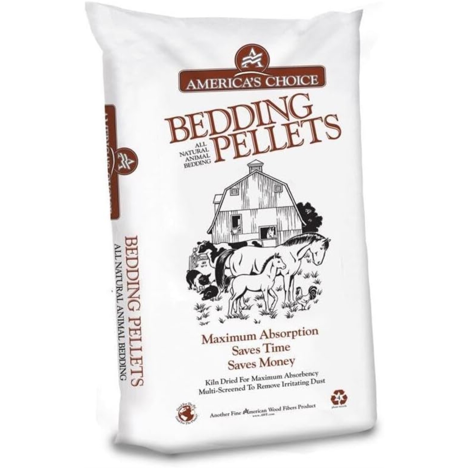 America's Choice Pine Animal Pellet Bedding – Natural, Highly Absorbent, 40lb