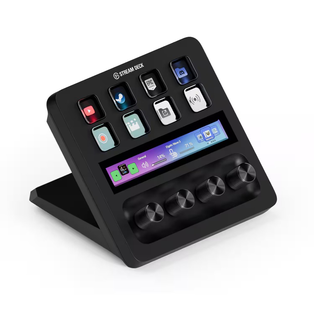 Elgato - Stream Deck + Studio Controller with customizable touch strip and di...