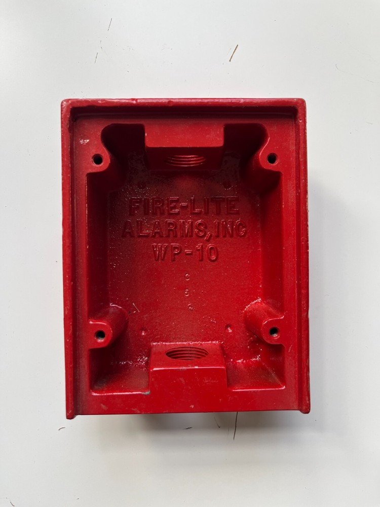 Firelite WP-10 Weatherproof Surface Mount Back Box Red