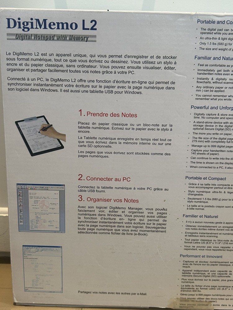 Acecad DigiMemo L2 Digital Note-Taking Tablet