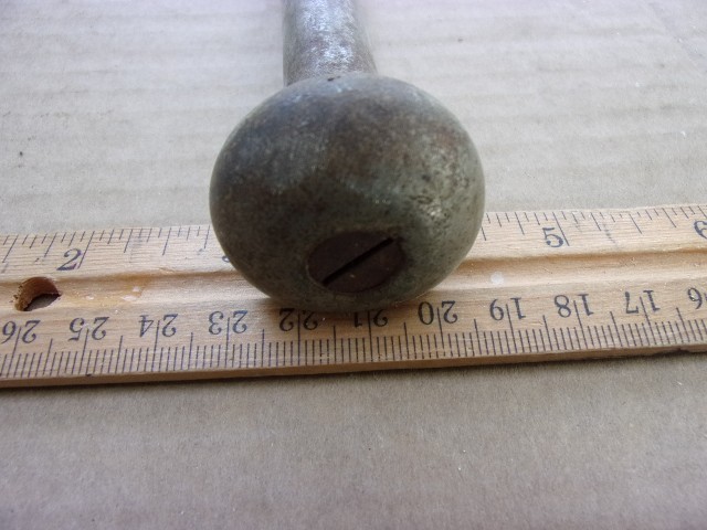 vintage spring loaded cast awl