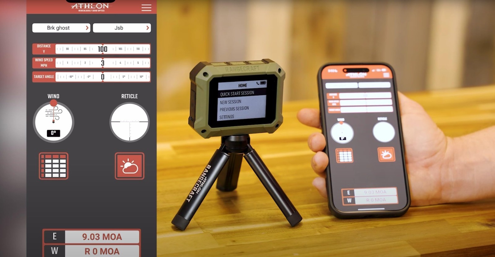 Athlon Optics 2.4" Display Rangecraft Velocity Pro Radar Chronograph, 707301