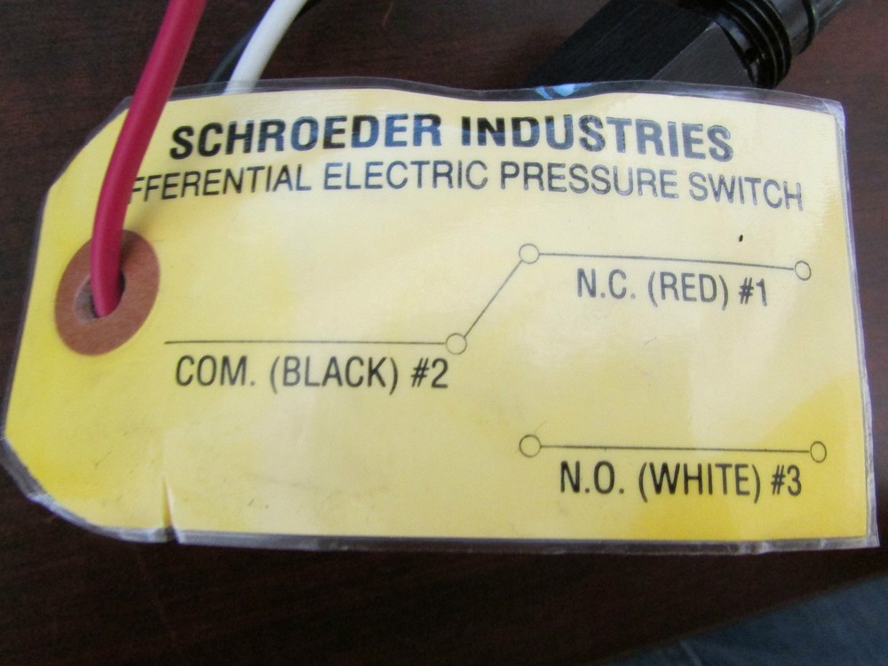 SCHROEDER A CF 2548 Electric Pressure Switch