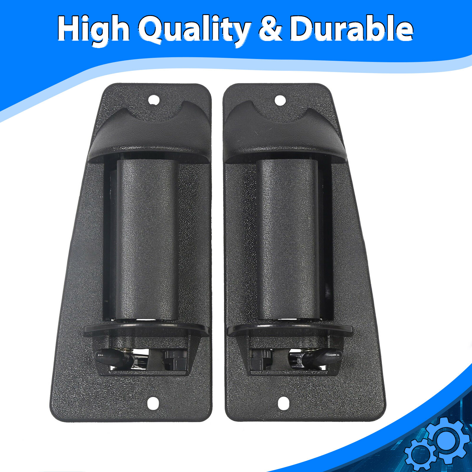 Pair Rear Outside Door Handle for 99-07 Chevy Silverado GMC Sierra Extended Cab