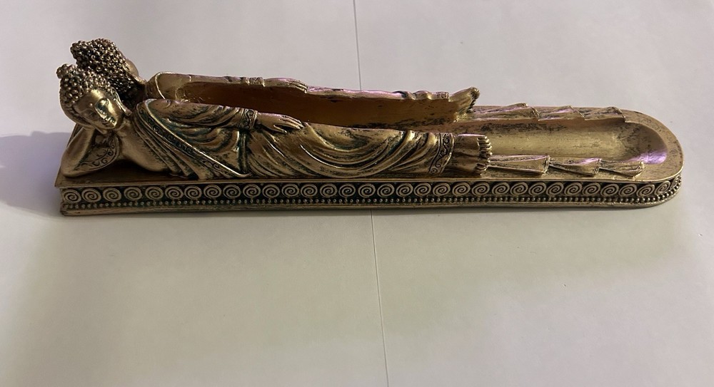 Bronzed Buddha Double Sided Incense Burner