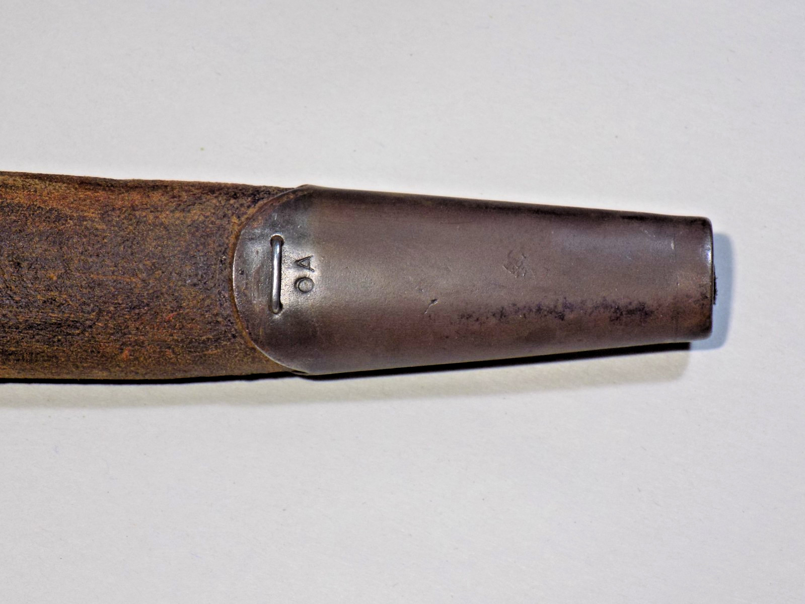 A++ P1907/7907 British Crown-Sanderson Enfield WW1 Bayonet W/Mk1 LeatherScabbard