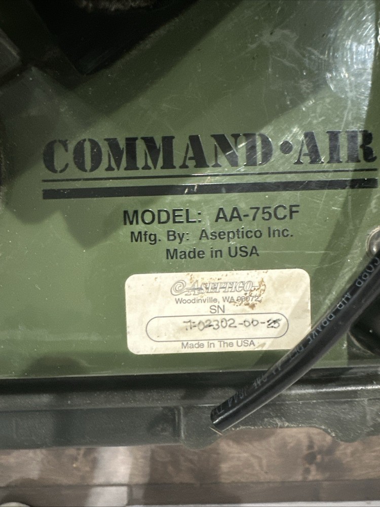 Aseptico AA-75CF Command Air Portable Dental Compressor.