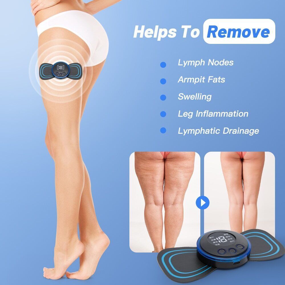 Portable Mini Electric Neck Back Massager Cervical Massage Patch Stimulator
