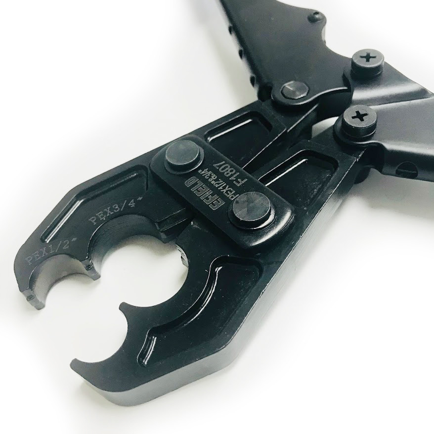 EFIELD PEX Pipe 1/2" & 3/4 COMBO Crimp Tool for Copper Rings with Free Cutter