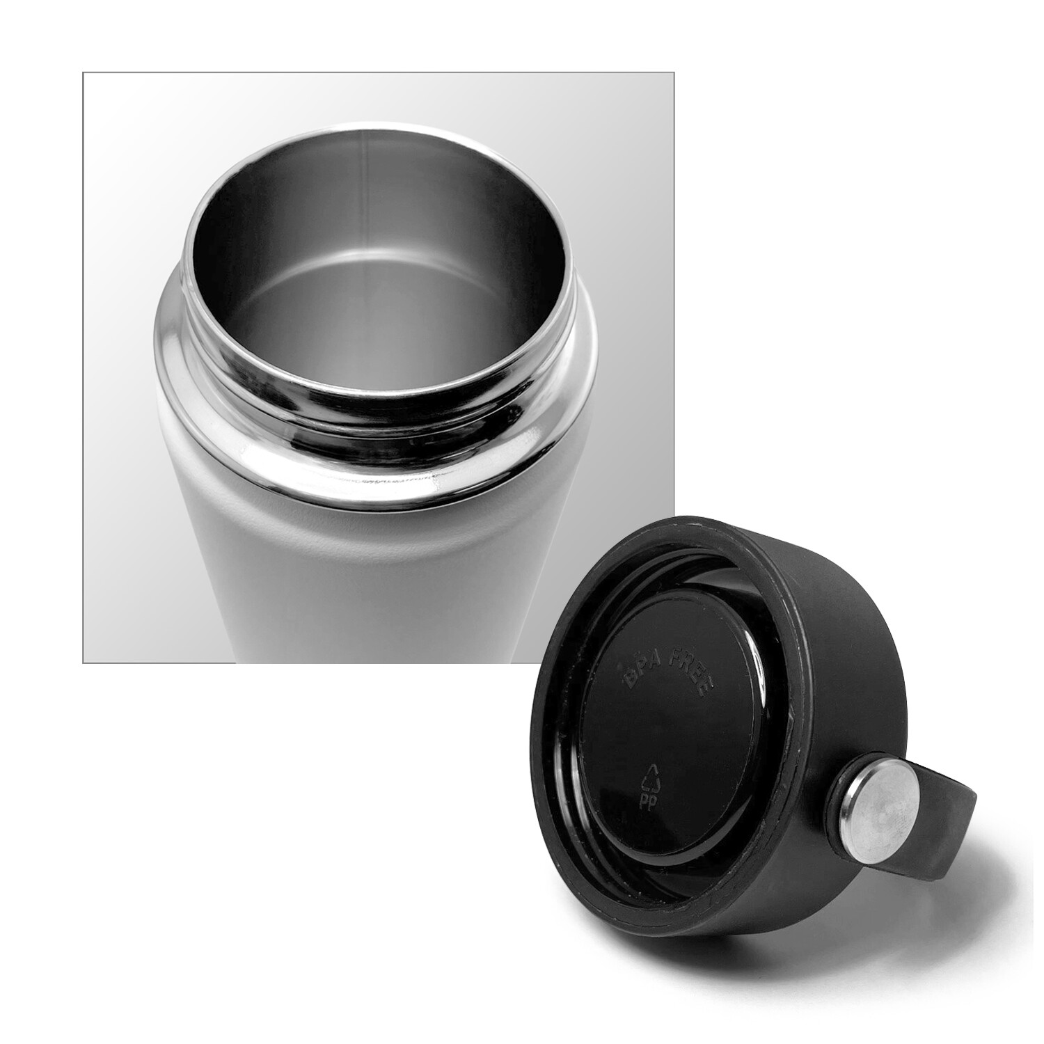 Ford Bronco 18 oz Insulated White Stainless Steel Travel Tumbler Mug