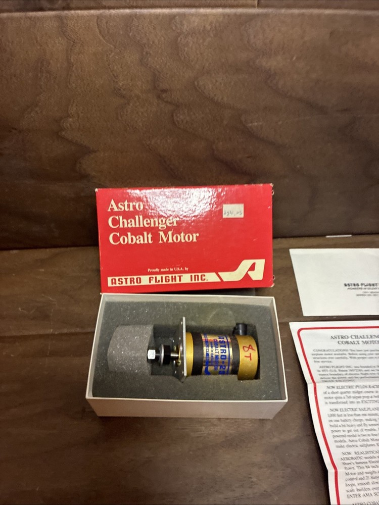 Astro Cobalt 25 Motor Original Box & Paperwork