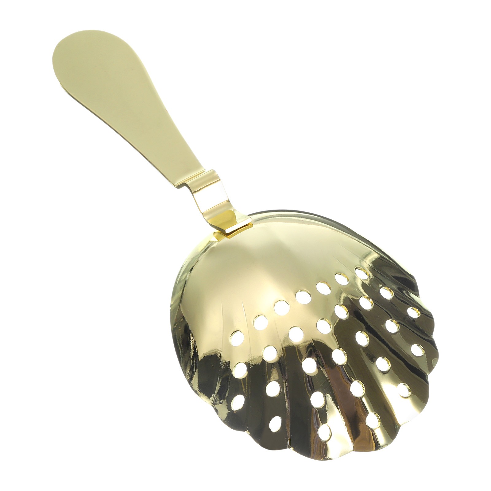 Julep Strainer, 1pcs - Stainless Steel Cocktail Strainer (Gold, 175mm)