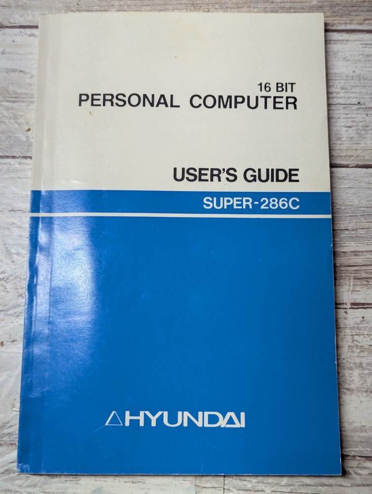 Vintage Computer Book Manual 1980's Super -286CUser's Guide Small Form Factor PC