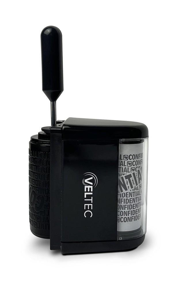 ID Protector Ink Roller - Identity Theft Protection Roller Stamp Set (Black, ...