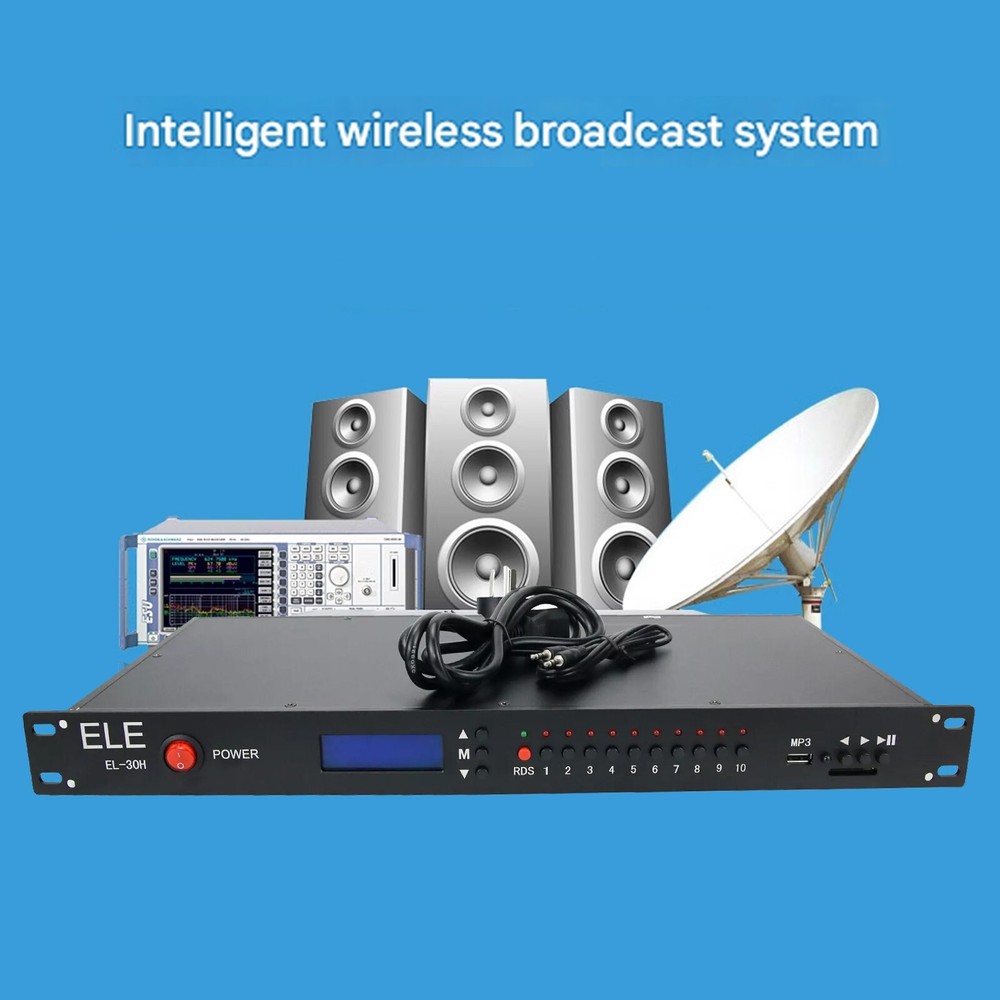 Wireless FM Transmitter Radio Broadcast Transmitter RDS FM Radio EL-30H 15WGE