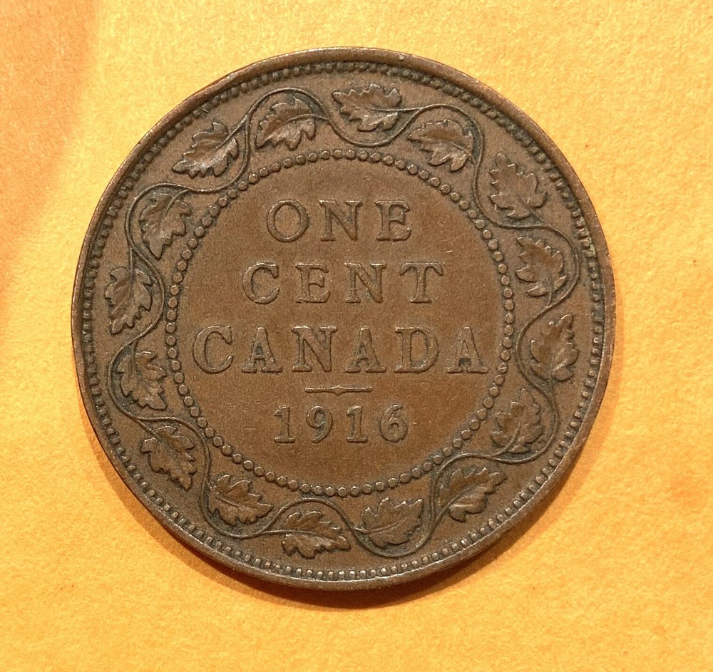 Canada 1916 One Cent VF-XF Circulated