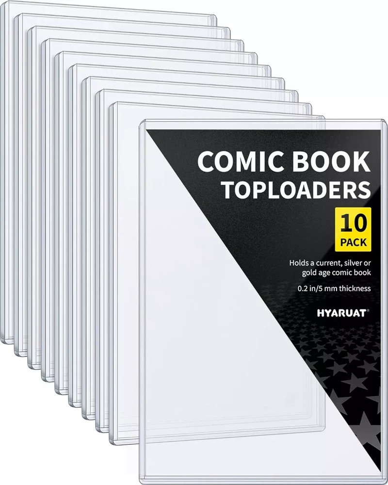 Comic Book Top Loaders - Protector Hard Case Sleeve, Toploader Holder for Silver